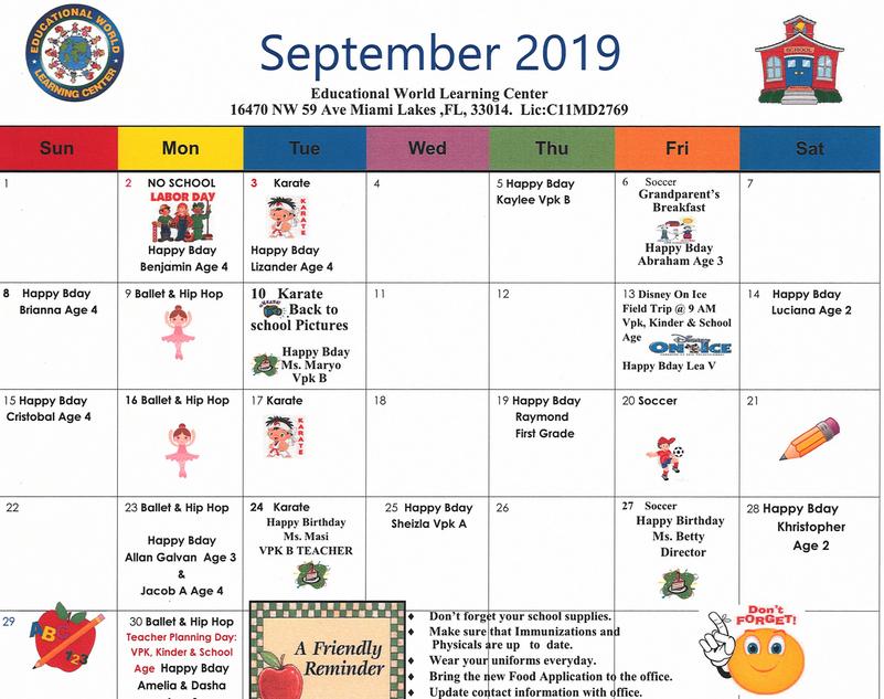 September calendar