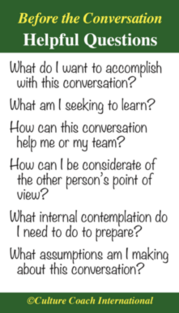 Before the Conversation Tip Card Back