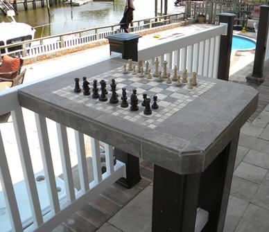 How to make a DIY easy Outdoor Ceramic Tile Chess Table. www.DIYeasycrafts.com