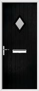 Cottage Diamond Composite Door obscure glass