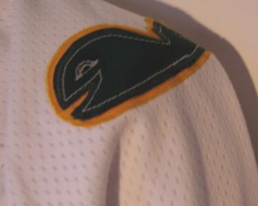 AUTHENTIC Vtg AHL Houston Aeros REEBOK Hockey Jersey Minor League Fight  Strap 46