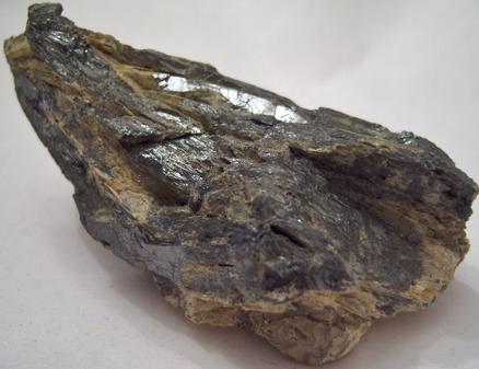 STIBICONITE pseudomorph after STIBNITE - San José Mine, Wadley, Mun. de Catorce, San Luis Potosí, Mexico - ex F. D'Esopo