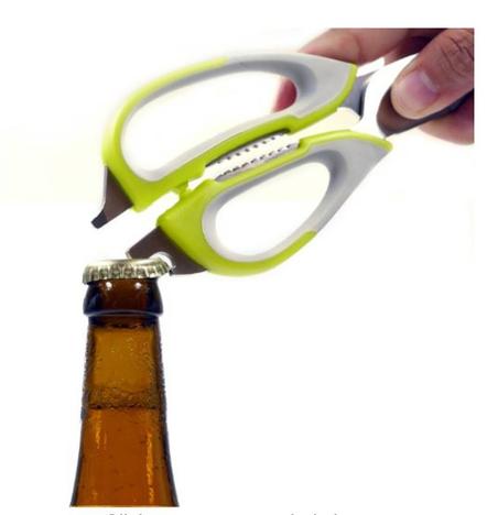 Multi Function Kitchen Scissors in Pakistan for Opening Bottles Lids