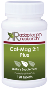 Adaptogen Research - Cal-Mag 2:1 Plus supplies calcium citrate, a highly absorbable, well-tolerated source of calcium, balanced with magnesium in a 2:1 ratio - 120 Tablets