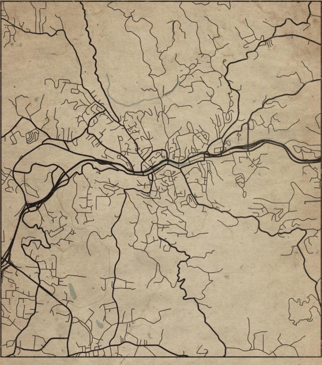 Map Art by Josette Johnson