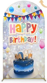 HAPPY BIRTHDAY BACKDROP ARCH COVER