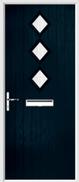 3 Diamond Composite Door stripes glass
