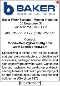Baker Water Systems, Monitor Industrial, Pitless Products