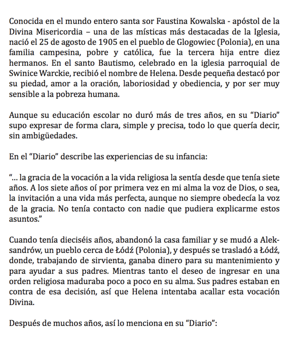 biografia santa faustina kowalska 1