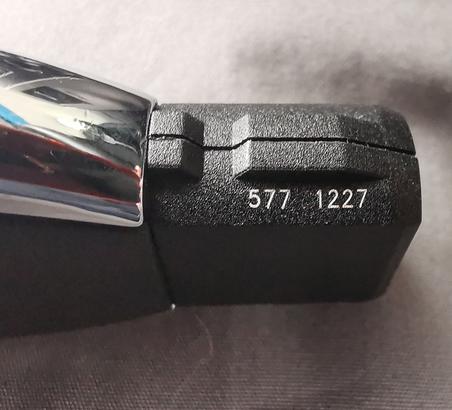 Image showing 7 numbers on front of a Mercedes key