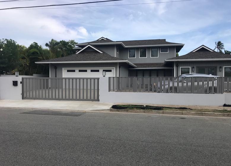 Island Style Gates, Aluminum Gates, Aluminum gates Hawaii, custom aluminum gates , Privacy Gates Oahu, Modern Aluminum Gates