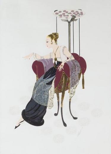 Erte Lilies and Lace