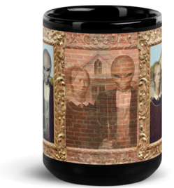 Alien Gothic USA Black Glossy ​Coffee/Tea Mug by Spiz