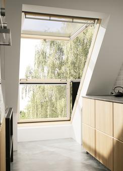 VELUX CABRIO balcony window. ROTO and VELUX ROOF WINDOW SPECIALIST INSTALLERS, REPAIRS, RENOVATING, RE-GLAZING, REPLACEMENTS AND INSTALLING. COVERING; LONDON, ESSEX, MIDDLESEX, HERTFORDSHIRE, BEDFORDSHIRE AND BEYOND
