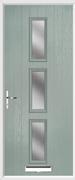 3 Square Composite Door obscure glass