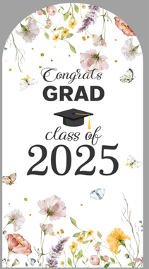 CLASS OF 2025 GRADUATION FABRIC BACKDROP COVER
