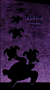How to make a path of Sea Turtle concrete stepping stones