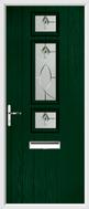 3 Square Strip Composite Door fusion art glass