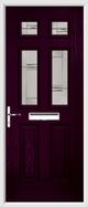 2 Panel 4 Square Composite Door regal corenet glass