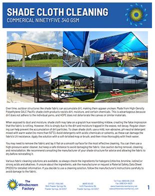 Shade Cloth Cleaning