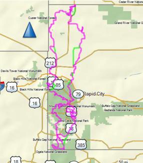 dakota loop adventure route gps tracks big south