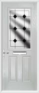 2 Panel 1 Square Composite Door resin lead