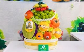 giỏ hoa quả nhập khẩu đóng sẵn
