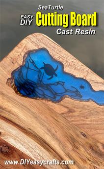 Cast Resin Sea Turtle Cutting Board