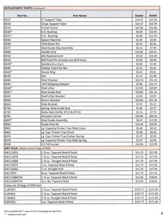 MEC Loaders & Parts