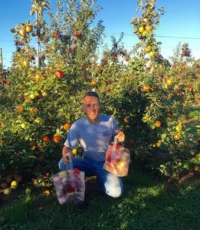 Hank Jr In the Apple Orchard