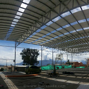 Cubierta con teja termoacustica blanca en PVC