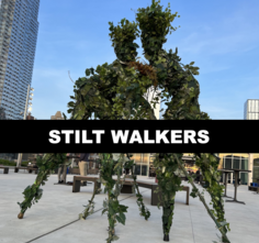 stilt walkers tall people