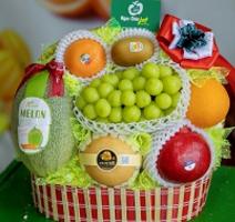 Giỏ hoa quả nhập khẩu đẹp Ngọc Châu fruits