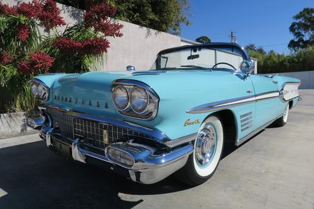 1958 Pontiac Bonneville Tri-Power Convertible for sale at motor car company in San Diego