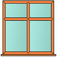 Style 21 oak window