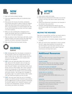 FEMA Active Shooter One Pager