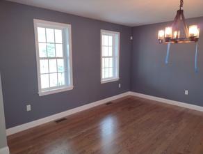 Painted dining room in Taunton, MA.