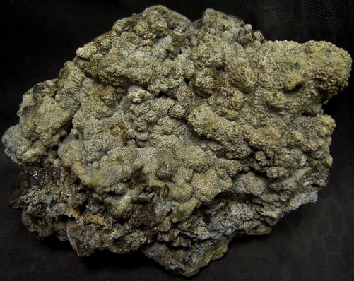 recrystallized fluorescent ZINCITE - Palmerton zinc smelter locality, Lower Towamensing Township, Carbon County, Pennsylvania, USA