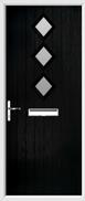 3 Diamond Composite Door obscure glass