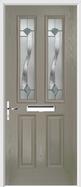 2 Panel 2 Square Composite Door monza glass