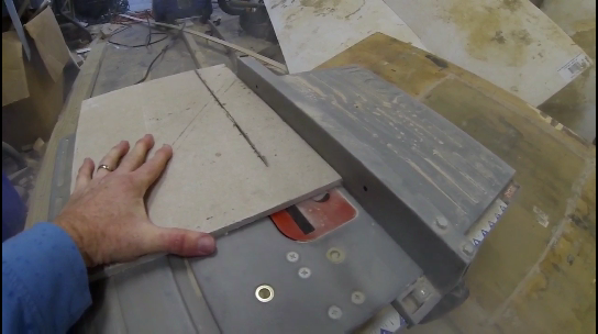 How to cut Hardiebacker cement board with a wet saw. www.DIYeasycrafts.com
