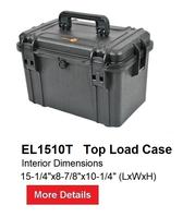 Elephant Cases Waterproof Clear Tackle Box with Pressure Equalization Valve EL012CT Stowaway