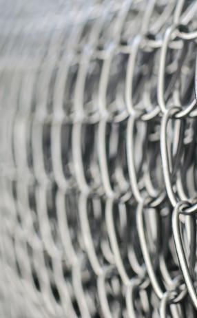 Closeup of chain link fence in Newark, NJ