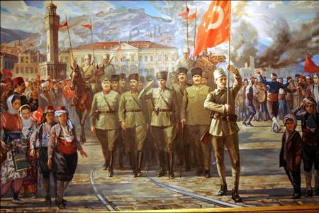 20th century Ottoman Military procession