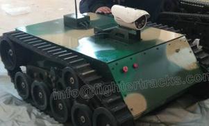 tank robot (model model PLDPL-100 ) with camera can take photos for inspection and patrol in power and nuclear station, and can climb up stairs.