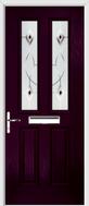 2 Panel 2 Square Composite Door fusion art glass