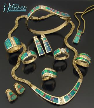 Stunning Australian opal jewelry by Mark Hileman.