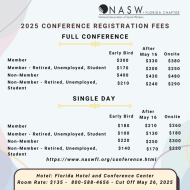 2025 Conference Registration Fees