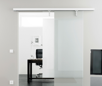 Linear drive magnetic sliding door