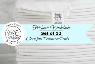 Sensitive skin care essential softest face cloths - Fairface set of 12